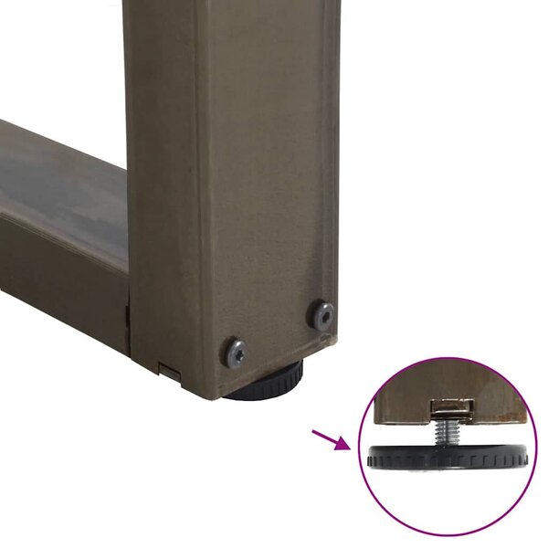 Dining Table Legs V-Shape 3 pcs natúr acél 70x(72-73,3)cm acél