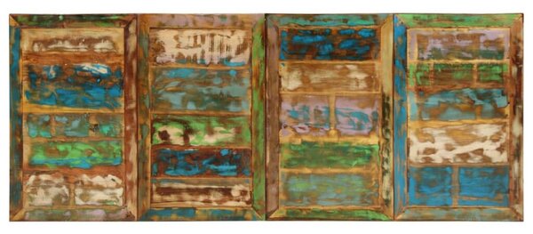 Tömör újrahasznosított fa étkezőasztal 220 x 90 x 77 cm