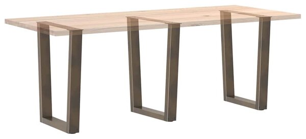 Dining Table Legs V-Shape 3 pcs natúr acél 70x(72-73,3)cm acél