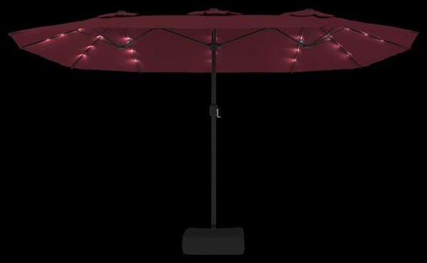 VidaXL Dupla Tetős Napernyő - LED - 449x245 cm