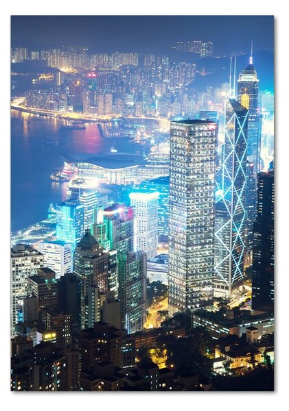 Üvegkép falra Hong kong éjjel