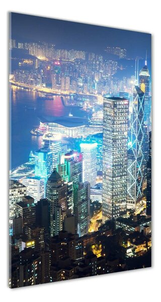 Üvegkép falra Hong kong éjjel