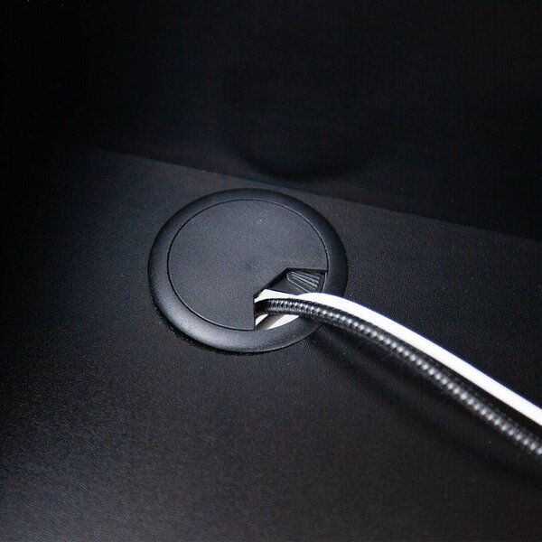Állvány íróasztal Luna Black + szék Argo Gray