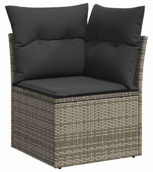 VidaXL Polyrattan Kerti Ülőgarnitúra - 6 részes - Szürke