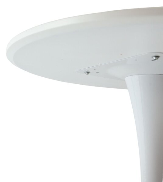 Beluga Kerek Étkezőasztal - Fehér - 70 cm