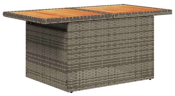 VidaXL Polyrattan Kerti Ülőgarnitúra - 6 részes - Szürke