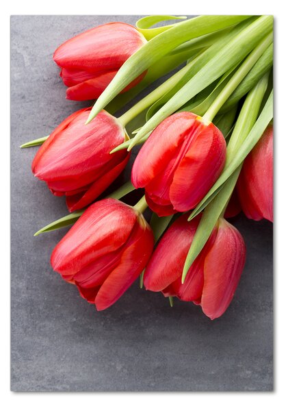 Akrilkép Piros tulipánok