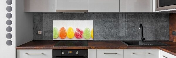 Konyhai hátfalpanel Színes zselés bab