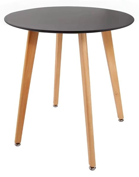 Kerek étkezőasztal Eden Ø80 cm - Fekete
