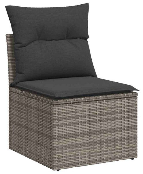 VidaXL Polyrattan Kerti Ülőgarnitúra - 10 részes - Szürke