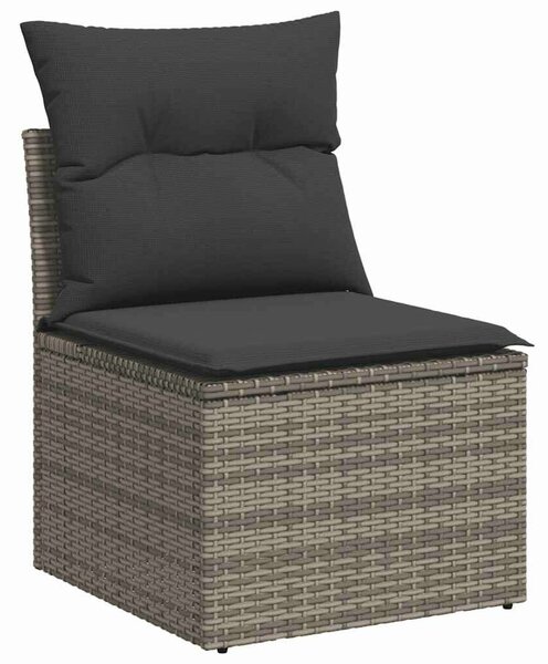 VidaXL Polyrattan Kerti Ülőgarnitúra - 10 részes - Szürke