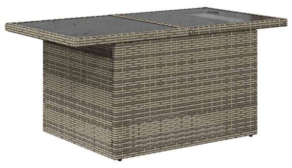 VidaXL Polyrattan Kerti Ülőgarnitúra - 6 részes - Szürke