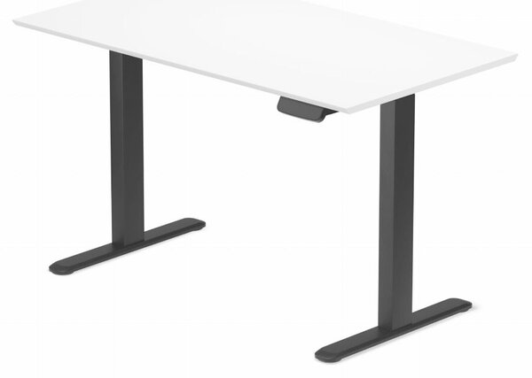 Profi elektromosan állítható magasságú íróasztal 138x67cm fehér | Dupla motor - Memória - USB - Nagy teherbírás | LVN System Control Pro