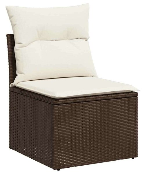 VidaXL Polyrattan Kerti Ülőgarnitúra - 7 részes - Barna