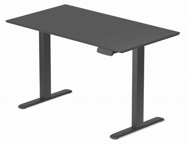 Profi elektromosan állítható magasságú íróasztal 120x67cm fekete | Dupla motor - Memória - USB - Nagy teherbírás | LVN System Control Pro