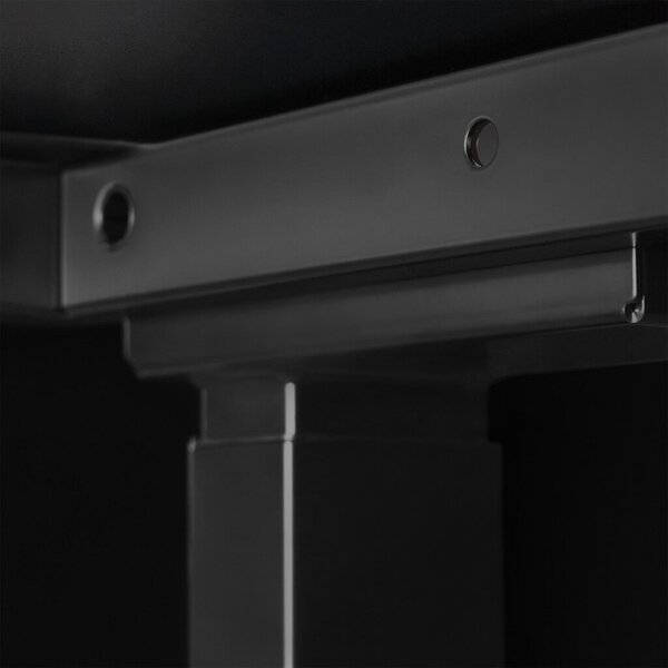 Profi elektromosan állítható magasságú íróasztal 120x80cm fekete | Dupla motor - Memória - USB - Nagy teherbírás | LVN System Control Pro