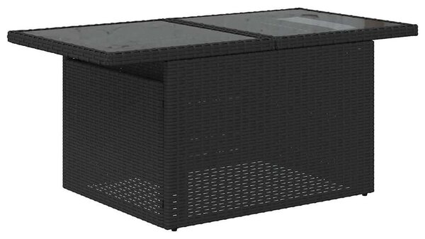 VidaXL Polyrattan Kerti Ülőgarnitúra - 10 részes - Fekete