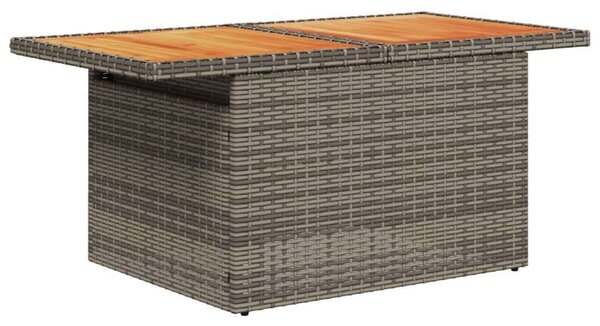 VidaXL 5 részes szürke polyrattan kerti ülőgarnitúra