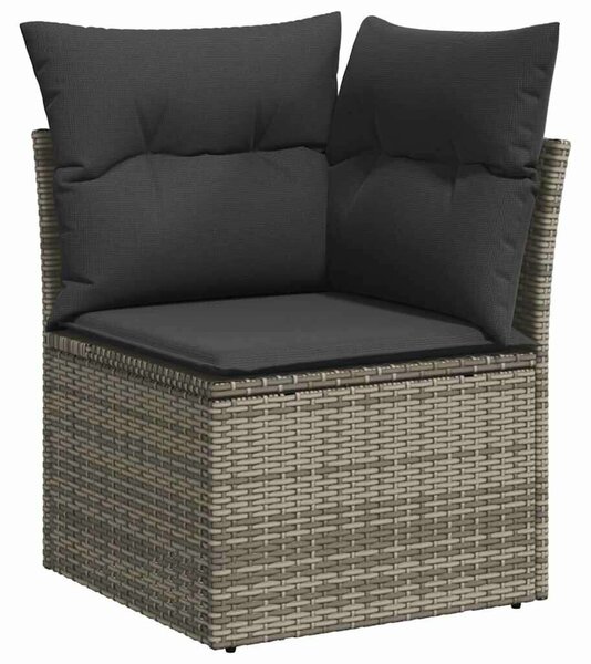 VidaXL 7 részes Polyrattan Kerti Ülőgarnitúra - Szürke