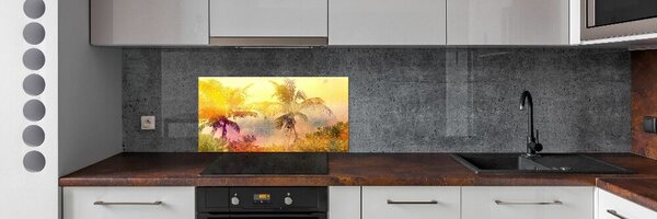 Konyhai dekorpanel Színes tenyér