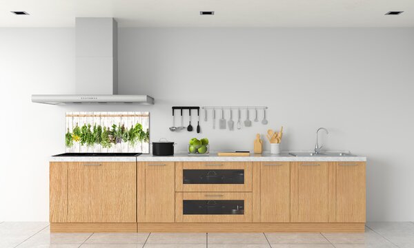 Konyhai falburkoló panel Herbs egy húr