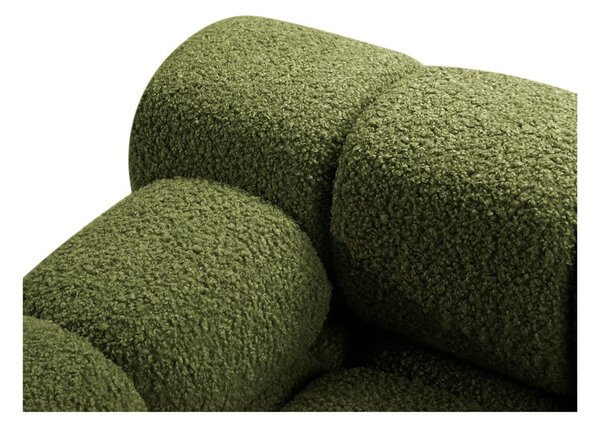 Zöld buklé moduláris kanapé 188 cm Bellis – Micadoni Home