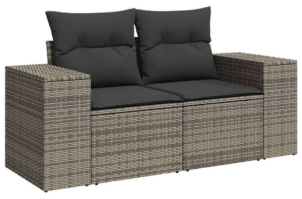 VidaXL Polyrattan Kerti Ülőgarnitúra - 10 részes - Szürke