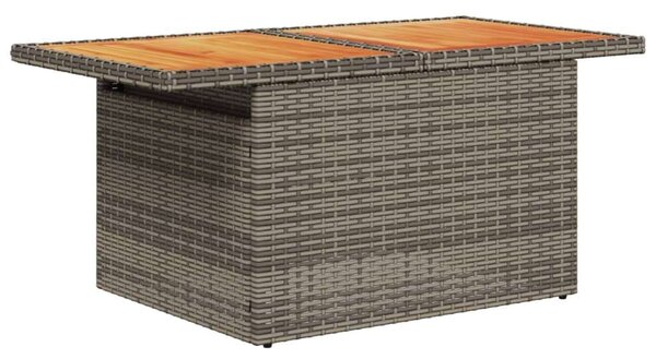 VidaXL Polyrattan Kerti Ülőgarnitúra - 7 részes - Szürke