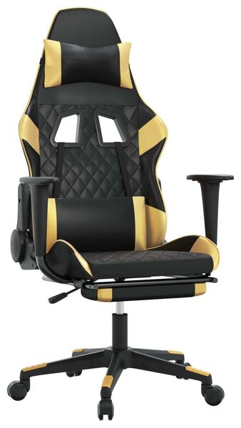 VidaXL Gamer szék #fekete-arany