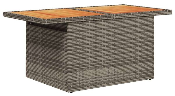 VidaXL Polyrattan Kerti Ülőgarnitúra - 5 részes - Szürke