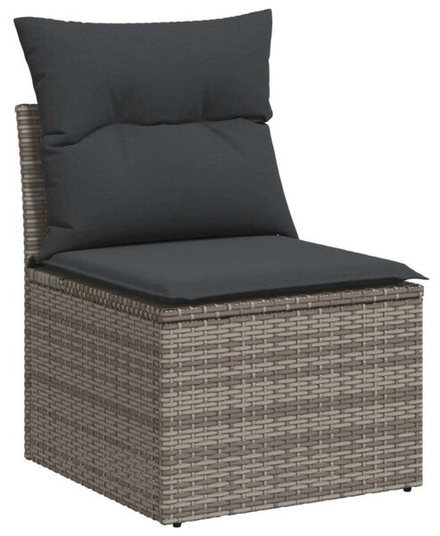 VidaXL Polyrattan Kerti Ülőgarnitúra - 5 részes - Szürke