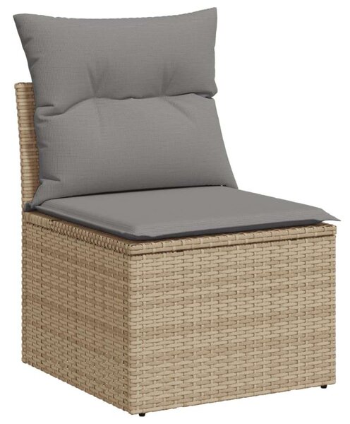 VidaXL Polyrattan Kerti Ülőgarnitúra - 6 részes - Bézs