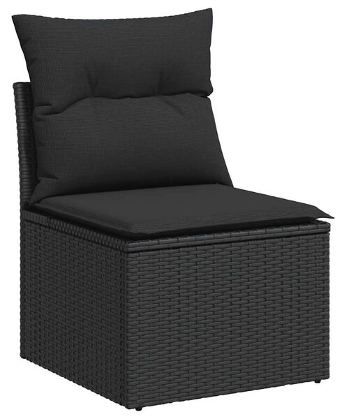 VidaXL Polyrattan Kerti Ülőgarnitúra - 8 részes - Fekete