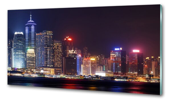 Konyhai falvédő Hong kong éjjel