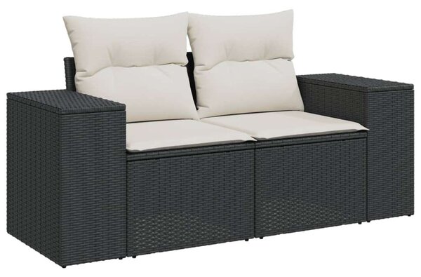 VidaXL Polyrattan Kerti Ülőgarnitúra - 10 részes - Fekete