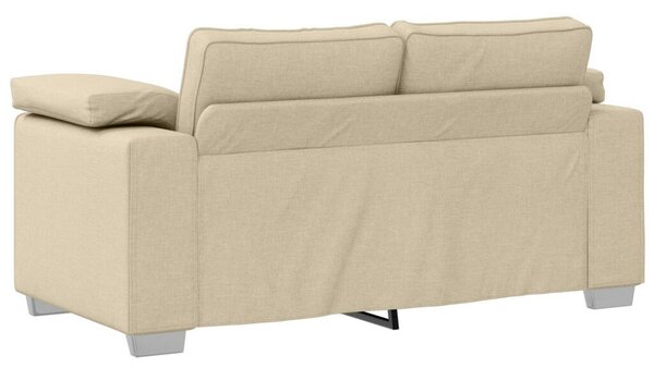 VidaXL Kétfős Pad Krém 120 cm Szövet