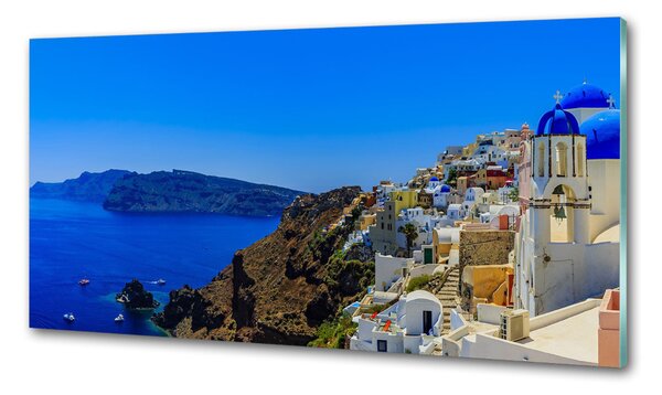 Konyhai dekorpanel Santorini görögország