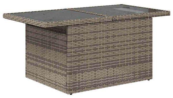 VidaXL Polyrattan Kerti Ülőgarnitúra - 11 részes - Szürke