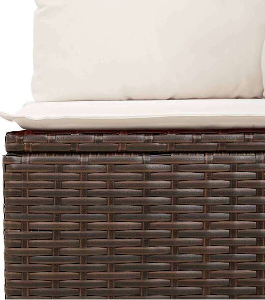 VidaXL Polyrattan Kerti Ülőgarnitúra - 4 részes - Barna