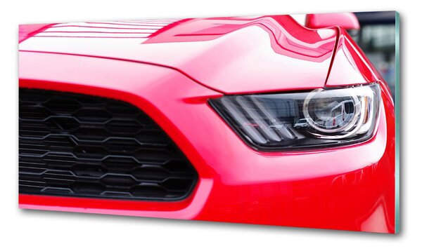 Hátfal panel konyhai Piros mustang