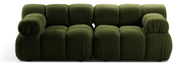 Zöld buklé moduláris kanapé 188 cm Bellis – Micadoni Home