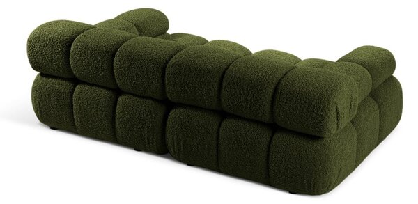 Zöld buklé moduláris kanapé 188 cm Bellis – Micadoni Home