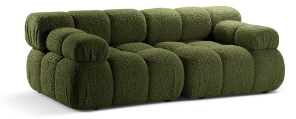 Zöld buklé moduláris kanapé 188 cm Bellis – Micadoni Home