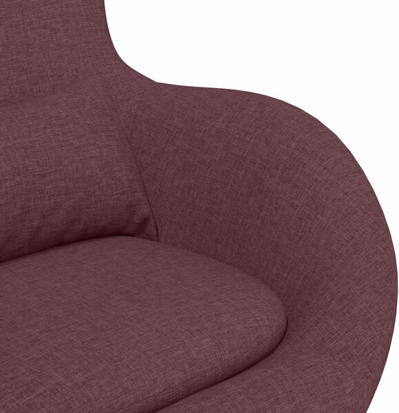 VidaXL Tojásfotel Lila Szövet