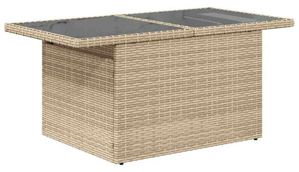 VidaXL Polyrattan Kerti Ülőgarnitúra - 9 részes - Bézs