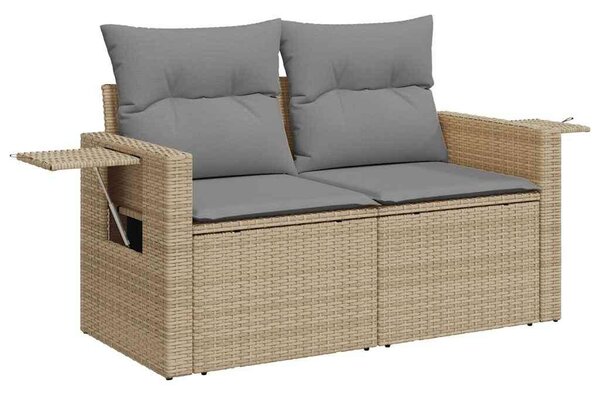 VidaXL Polyrattan Kerti Ülőgarnitúra - 6 részes - Bézs
