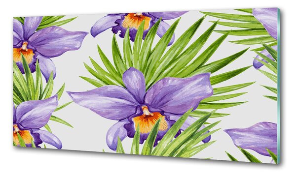 Konyhai hátfalpanel Orchidea
