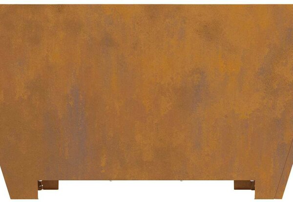 VidaXL Tűzrakó Barna 80 x 80 x 40 cm időjárásálló acél