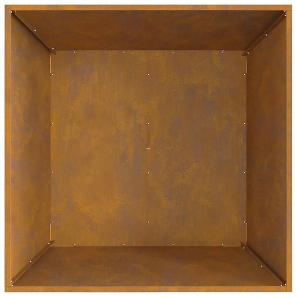 VidaXL Tűzrakó Barna 80 x 80 x 40 cm időjárásálló acél