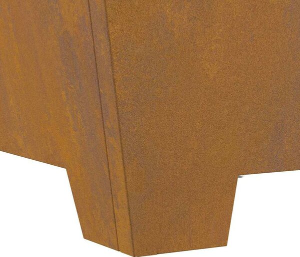 VidaXL Tűzrakó Barna 80 x 80 x 40 cm időjárásálló acél